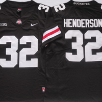 Men's Ohio State Buckeyes Treveyon Henderson #32 Black Player Jersey