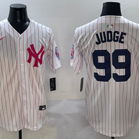 Men's New York Yankees Aaron Judge #99 White Team Game Jersey