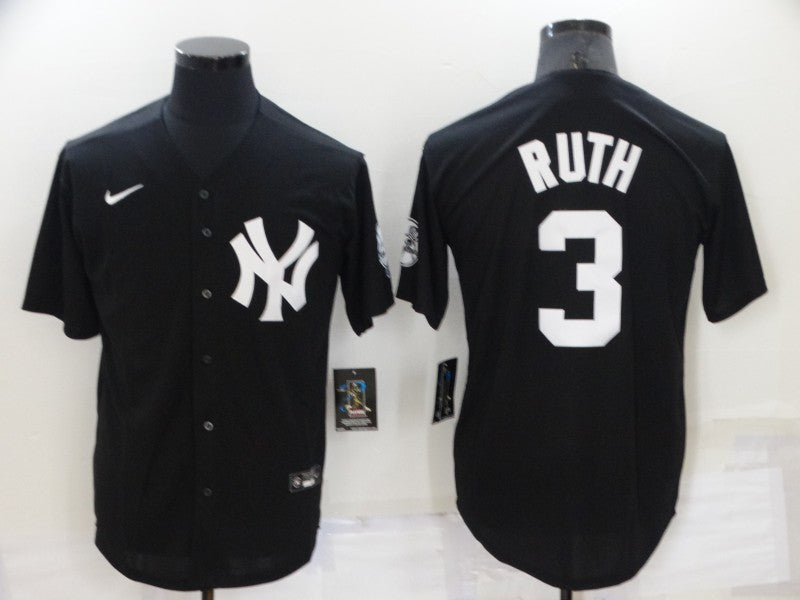 Babe Ruth New York Yankees Black Jersey