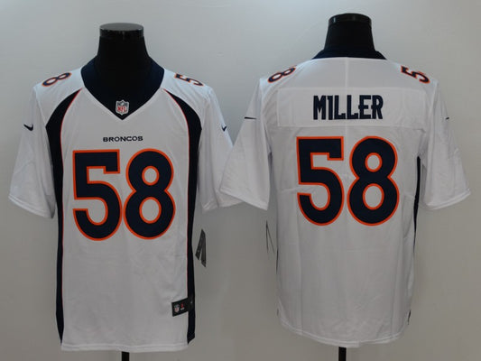 Men's Denver Broncos Von Miller #58 White Game Jersey1