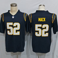 Men's Los Angeles Chargers Khalil Mack #52 Navy Alternate Game Jersey1