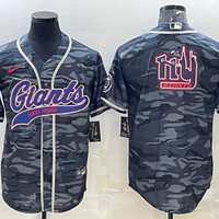 Men's New York Giants Grey Camouflage Game Jersey1