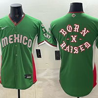 Men's Mexico Baseball Green 2026 World Baseball Classic Game Player Jersey