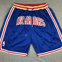 Men's Golden State Warriors Blue Classic Edition Warriors Origins Basketball Shorts1