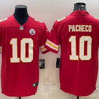 Men's Kansas City Chiefs Isiah Pacheco #10 Red Game Jersey1