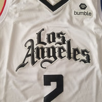 Men's LA Clippers Kawhi Leonard #2 NBA White Swingman Player Jersey1