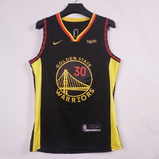 Men's Golden State Warriors Stephen Curry #30 Black Swingman Player Jersey1