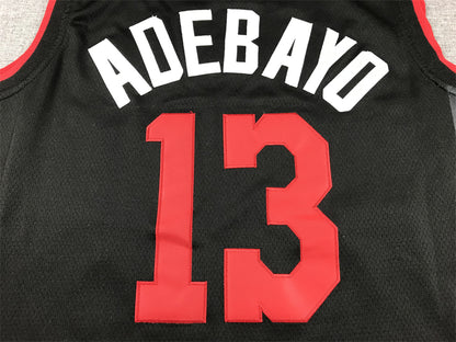 Men's Miami Heat Bam Adebayo #13 Black 2023/24 Swingman Jersey1 - City Edition