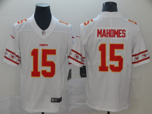 Men's Kansas City Chiefs Patrick Mahomes White Game Player Jersey1