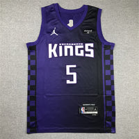 Men's Sacramento Kings De'Aaron Fox #5 Purple Swingman Jersey1 - Statement Edition