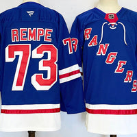 Men's New York Rangers Matt Rempe #73 Fanatics Blue Home Breakaway Jersey