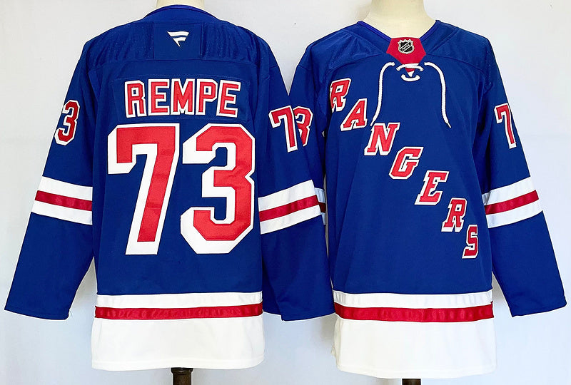 Men's New York Rangers Matt Rempe #73 Fanatics Blue Home Breakaway Jersey