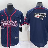 Men's New England Patriots Navy Game Jersey1