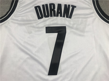 Men's Brooklyn Nets Kevin Durant White 2019 Fast Break Player Movement Jersey1