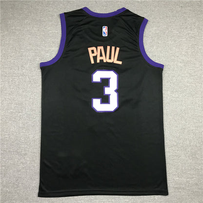 Men's Phoenix Suns Chris Paul #3 Black 2020/21 Swingman Jersey1