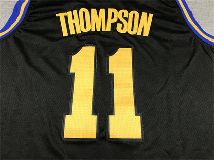 Men's Golden State Warriors Klay Thompson #11 City Edition Black Classic Jersey1