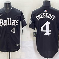 Dak Prescott #4 Dallas Cowboys Black Team Game Player Jersey - JerseysFreak