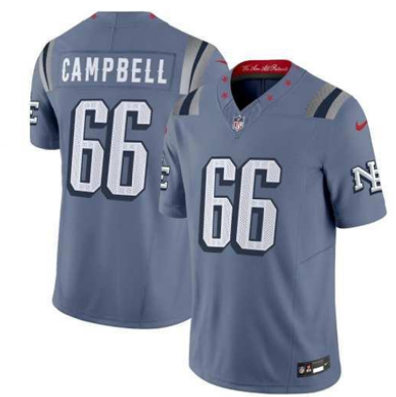 Will Campbell New England Patriots Storm Blue Jersey