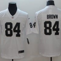 Men's Las Vegas Raiders Antonio Brown #84 White Game Jersey1