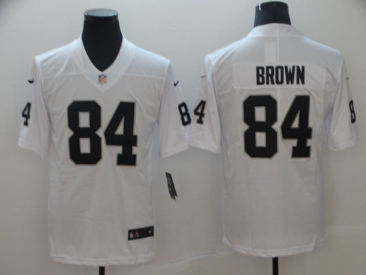 Men's Las Vegas Raiders Antonio Brown #84 White Game Jersey1