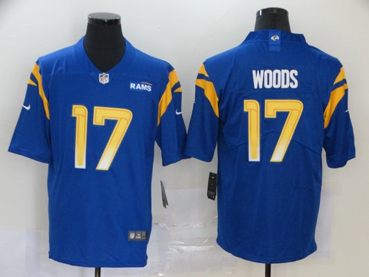 Men's Los Angeles Rams Robert Woods #17 Blue Game Player Jersey1