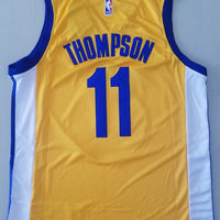 Men's Golden State Warriors Klay Thompson #11 Yellow Fashion Swingman Jersey1