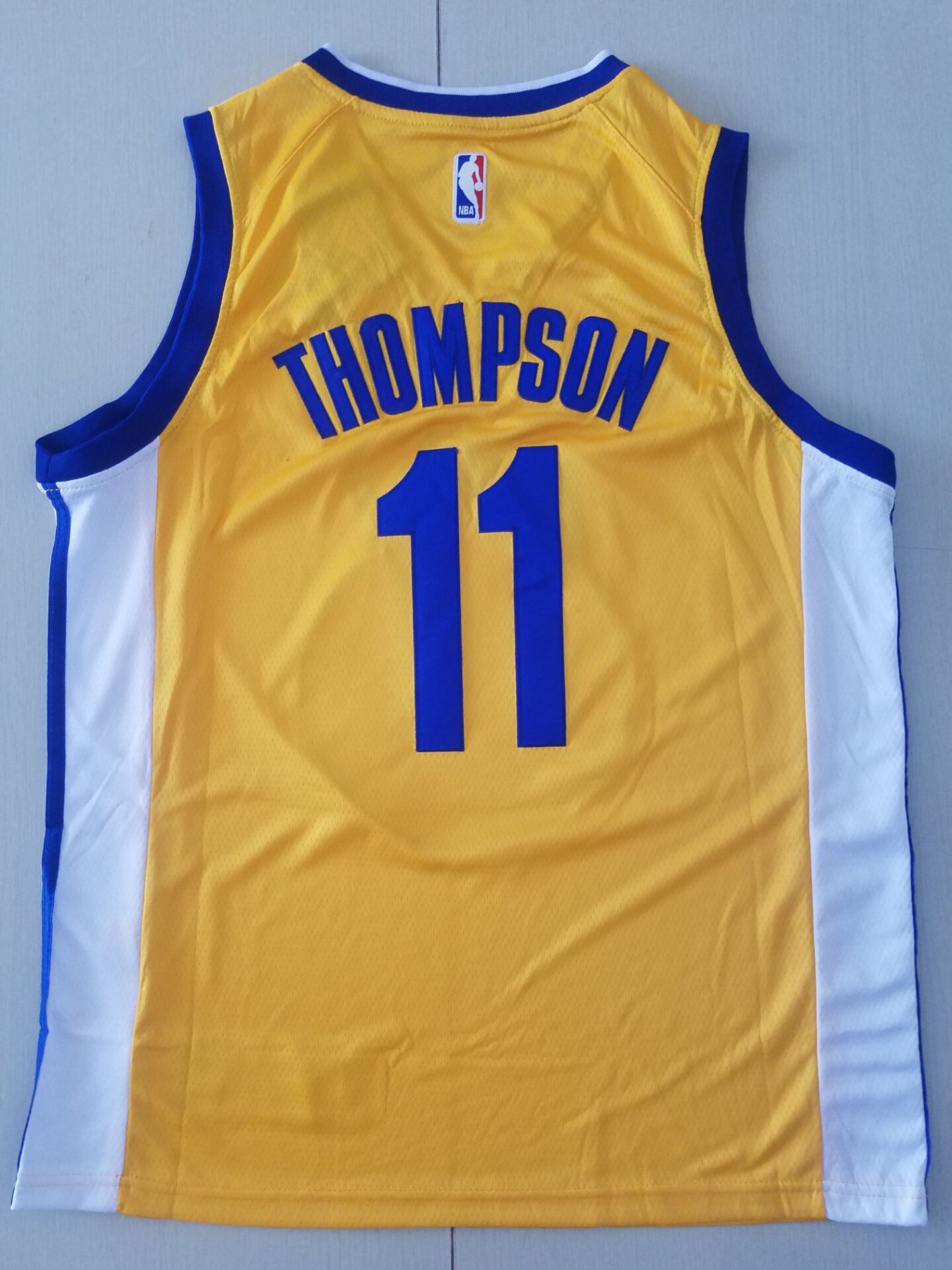 Men's Golden State Warriors Klay Thompson #11 Yellow Fashion Swingman Jersey1