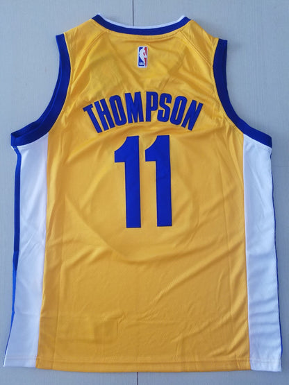 Men's Golden State Warriors Klay Thompson #11 Yellow Fashion Swingman Jersey1