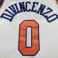 Men's New York Knicks Donte DiVincenzo #0 White Swingman Jersey1 - Association Edition