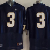 Men's Notre Dame Fighting Irish Joe Montana #3 Navy Player Game Jersey