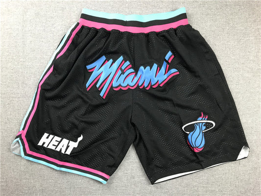 Men's Miami Heat Black Basketball Shorts1 City Edition