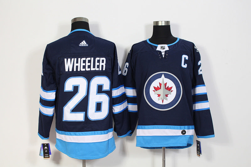 Men's Winnipeg Jets Blake Wheeler #26 Navy Player Jersey1