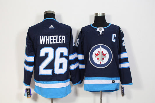 Men's Winnipeg Jets Blake Wheeler #26 Navy Player Jersey1