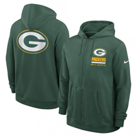 Men's Green Bay Packers Utility Player Sideline NFL Full-Zip Hoodie