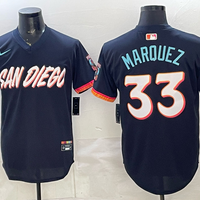 Men's San Diego Padres German Marquez #33 Obsidian 2026 City Connect Stadium Jersey