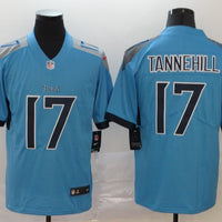 Men's Tennessee Titans Ryan Tannehill #17 Light Blue Game Jersey1