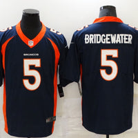 Men's Denver Broncos Teddy Bridgewater #5 Navy Game Jersey1