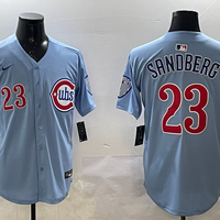 Men's Chicago Cubs Ryne Sandberg #23 Baby Blue 2nd Alternate Limited Player Jersey1