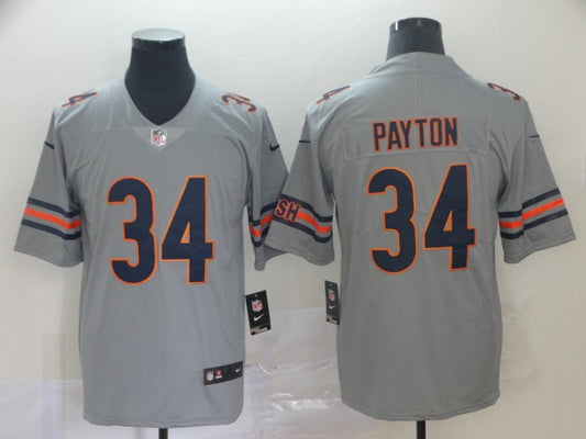 Men's Chicago Bears Walter Payton #34 Gray Game Player Jersey1