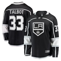 Men's Los Angeles Kings Cam Talbot #33 Black Home Breakaway Jersey1