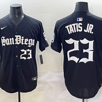 Men's San Diego Padres Fernando Tatis Jr. #23 Black Replica Game Jersey