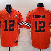 Shedeur Sanders Cleveland Browns Orange Jersey