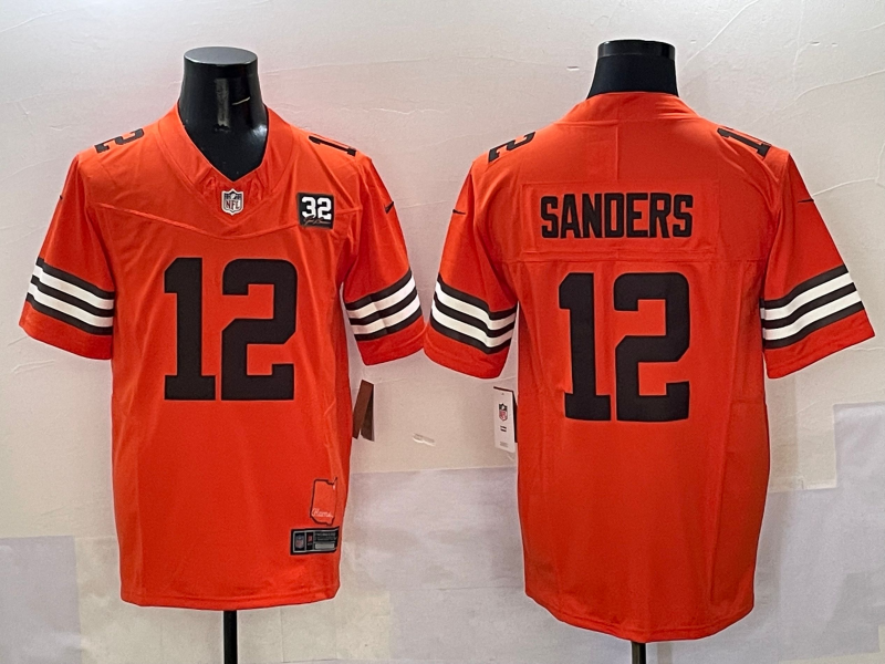 Shedeur Sanders Cleveland Browns Orange Jersey