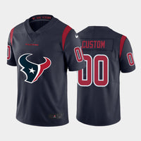 Custom1 Houston Texans Navy Team Big Logo Color Rush Limited Jersey1 Stitched American Football Jerseys