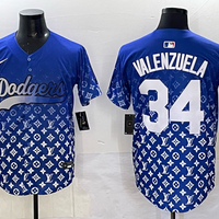 Men's Los Angeles Dodgers Fernando Valenzuela #34 Royal Alternate Player Jersey