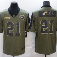 Men's Washington Commanders Sean Taylor #21 Brown Player Game Jersey1