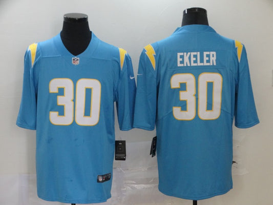 Men's Los Angeles Chargers Austin Ekeler #30 Powder Blue Player Game Jersey1