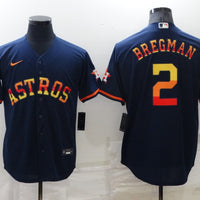 Men's Houston Astros Alex Bregman #2 Navy Replica Team Jersey1