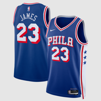 Men's Philadelphia 76ers LeBron James #23 Royal Swingman Jersey - Icon Edition