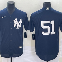 Men's New York Yankees Bernie Williams #51 Navy Replica Player Name Jersey1